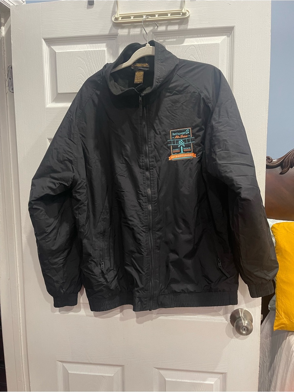 Harriton M740 Men's Size L Lightweight Zip Bethpage Air Show Jones Beach jacket